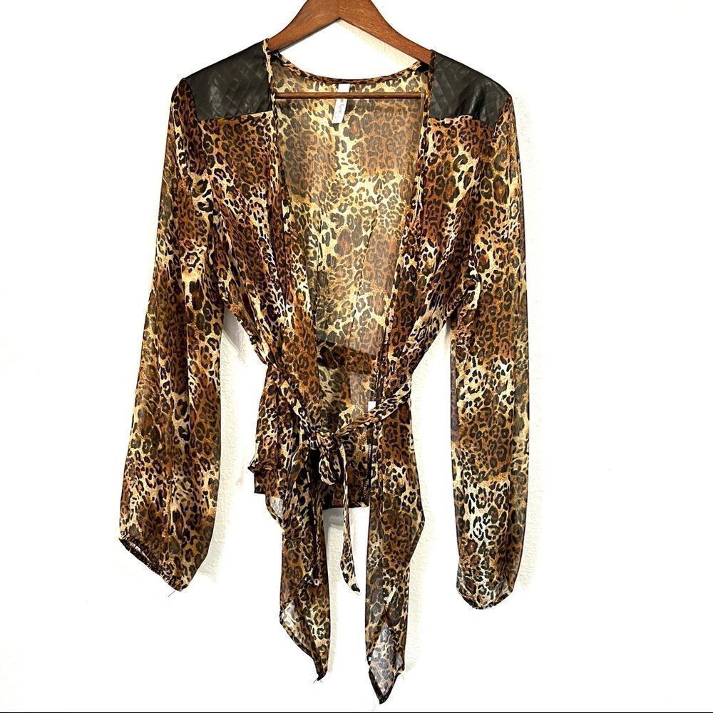 NWOT Blue Note Women’s Leopard Print Top Plus Size 2XL